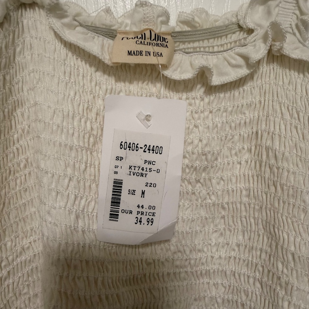 NWT Ruffled Crop Top - Picture 2 of 2